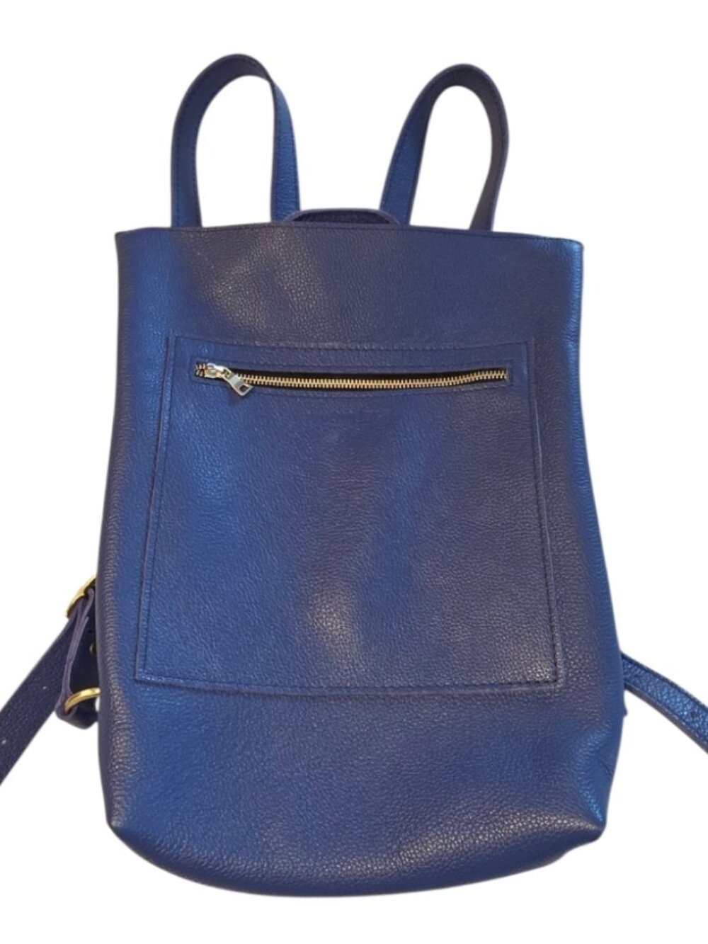 Portland Leather Goods Laptop Backpack Leather Molino Blue